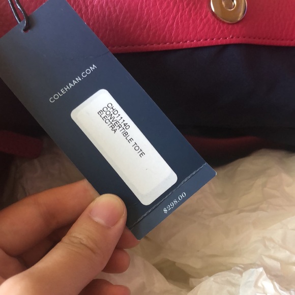 Cole Haan Convertible Tote in Electra Pink - Picture 5 of 6